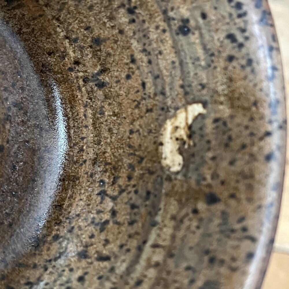 Studio Art Stoneware Bowl & Cup Set (3) Speckled Two Tone Dipped Semi-Matte - Picture 6 of 16